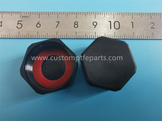 Il dado esagonale di plastica dell'ABS nero ricopre la resistenza di bassa temperatura