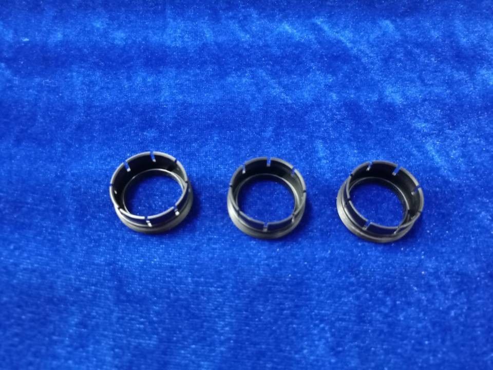 Guarnizione nera Ring Washer Seal del manicotto scorrevole di POM Acetal Copolymer Baffle Ring