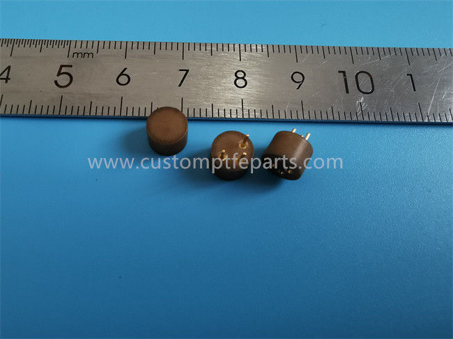 Brown scuro PTFE riempito bronzeo EIZZ 3 PIN Din Plug Tonearm Connector