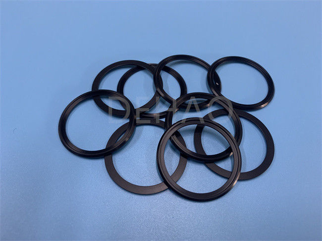 Guarnizione nera Ring Washer Seal del manicotto scorrevole di POM Acetal Copolymer Baffle Ring